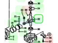 Vilebrequin Pour Moteur Kawasaki (491192081)