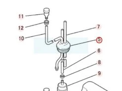 Sortie De Réservoir Pour Moteur Mitsubishi (KF90122AA)