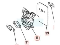 Carburateur Pour Moteur Mitsubishi (KK22064AA)