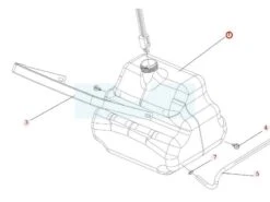 Réservoir à Essence Pour Débroussailleuse Autoportée Roques & Lecoeur (N232130029)
