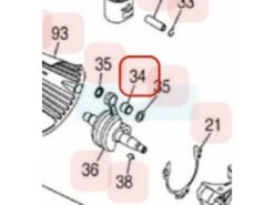 Roulement D'axe De Piston Pour Moteur Zenoah (T155141410)